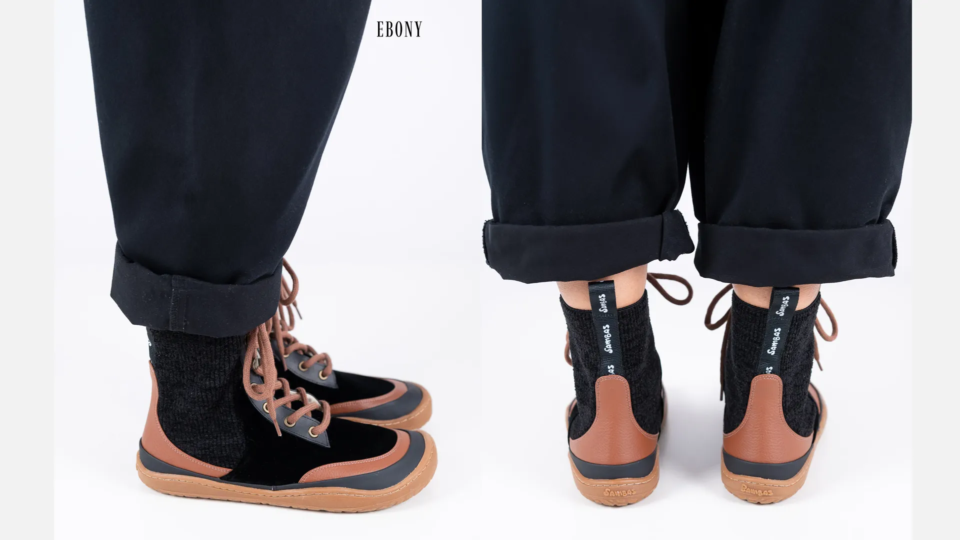 Modelo Ebony de calzado barefoot